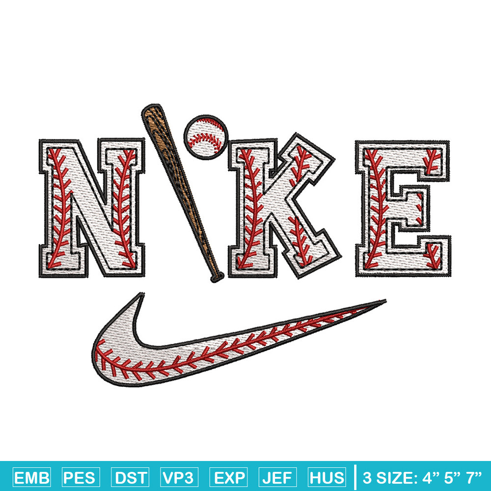 Baseball x nike embroidery design, Baseball embroidery, Nike design, Embroidery shirt, Embroidery file, Digital download.jpg