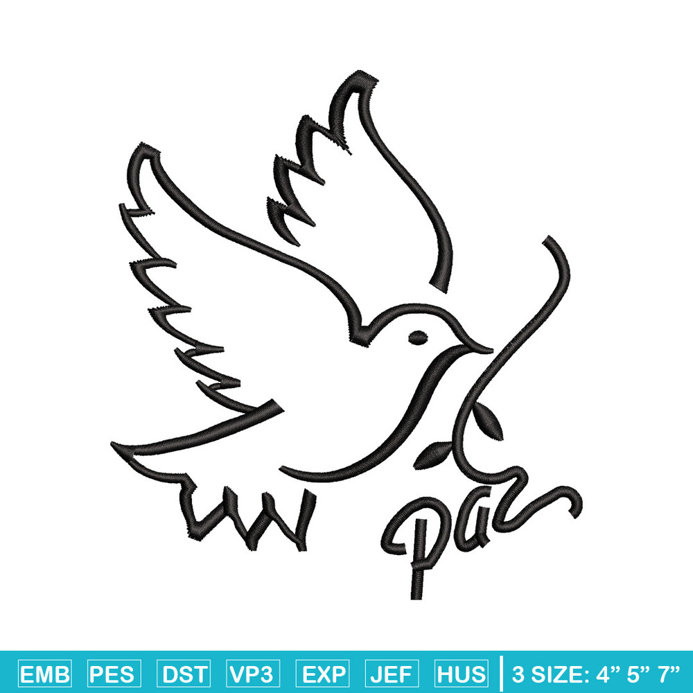 Bird logo embroidery design, Bird embroidery, Embroidery file, Embroidery shirt, Emb design, Digital download.jpg