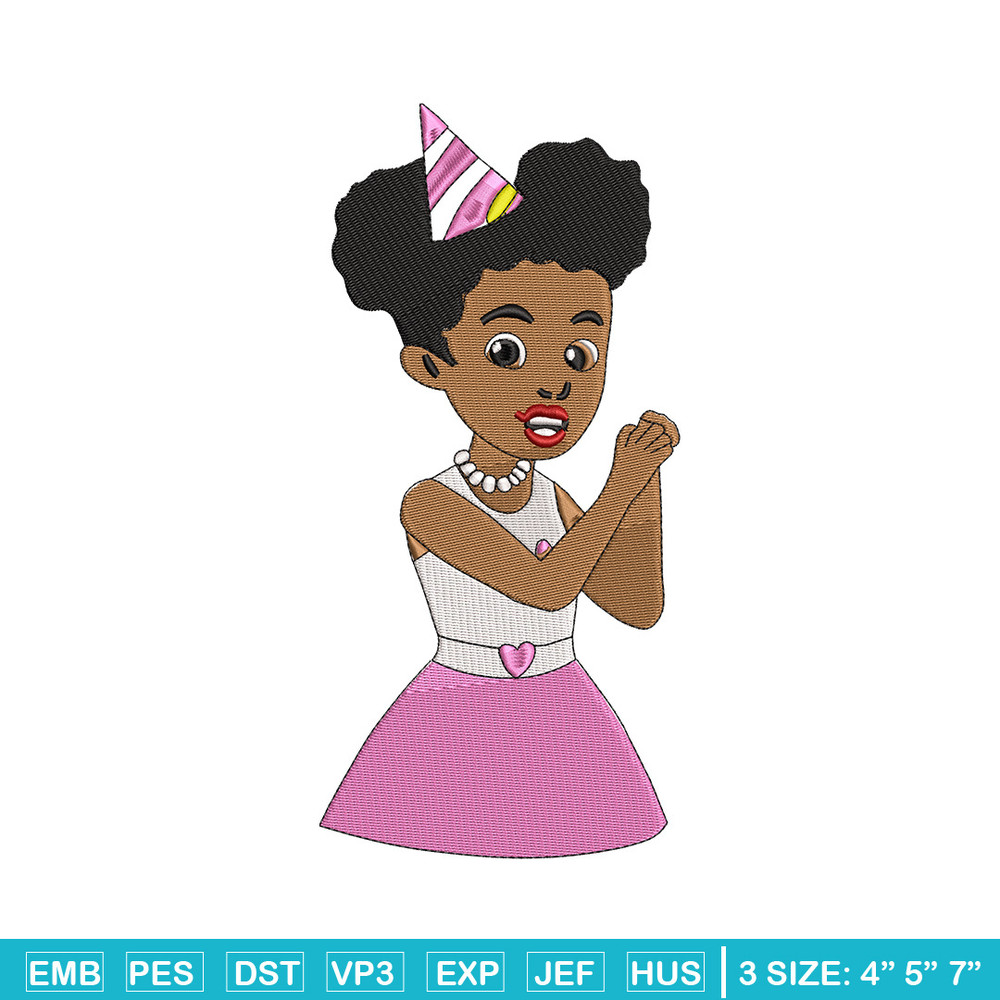 Black girl embroidery design, Gracies Coner embroidery,Embroidery file,Embroidery shirt, Emb design, Digital download.jpg