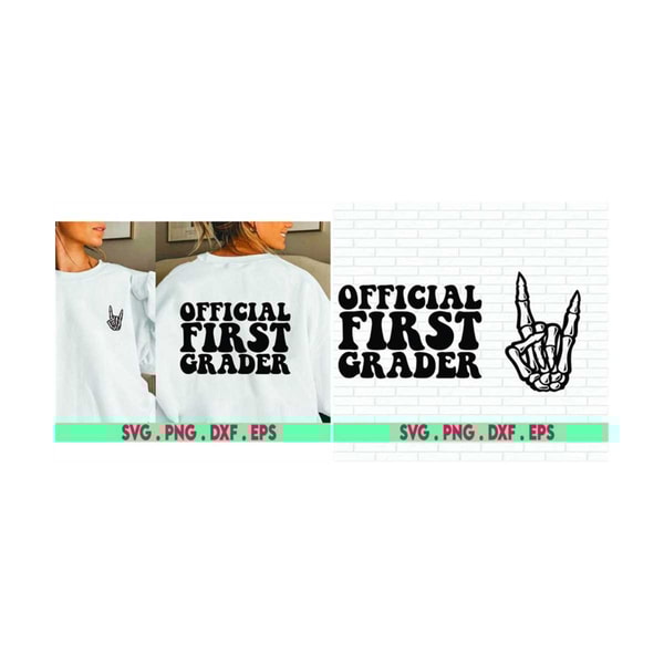 Official First Grader SVG cut file, digital file, school gra | Inspire ...