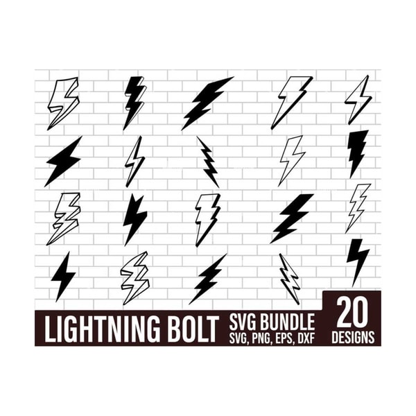 Lightning svg Bundle, Lightning Bolt svg, Flash svg, Lightni | Inspire ...