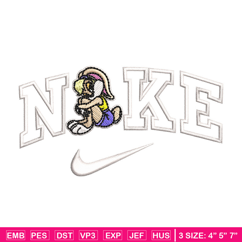 Bunny lady nike embroidery design, Cartoon embroidery, Embroidery file, Embroidery shirt, Emb design, Digital download.jpg