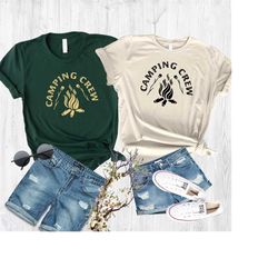 camping crew shirt, happy camper shirt, camping buddies shirt, hiking gift shirt, nature lover gift, adventure shirt, ca