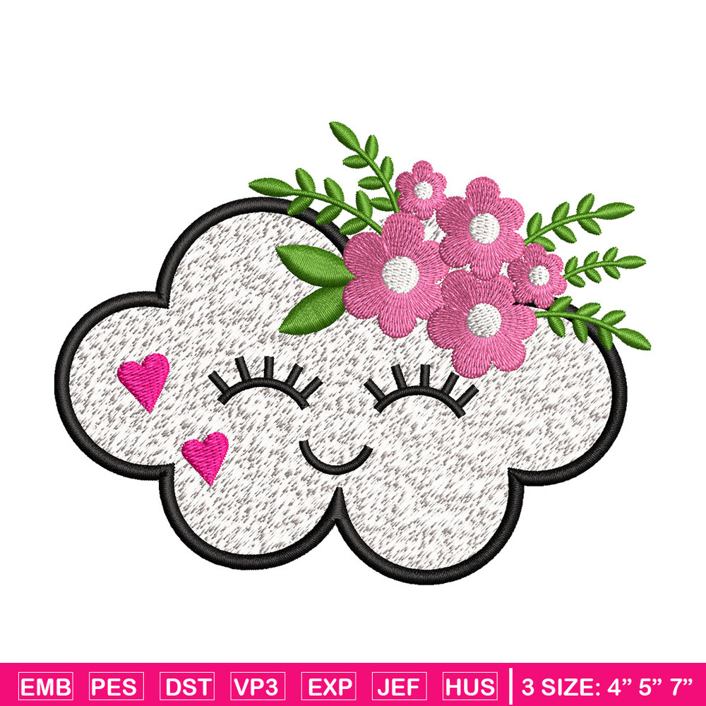Cloud cute embroidery design, Cloud embroidery, Embroidery file, Embroidery shirt, Emb design, Digital download.jpg