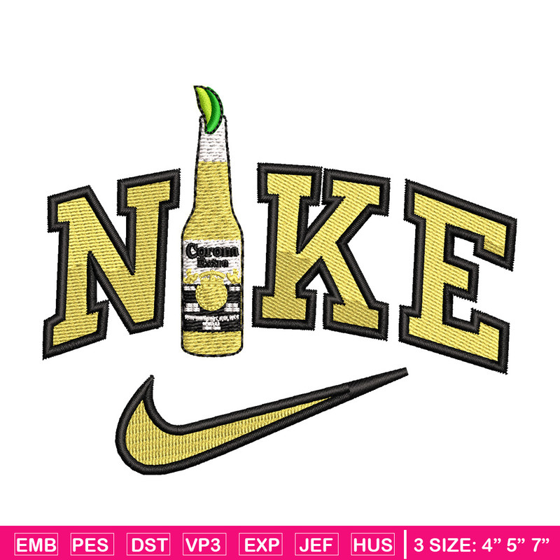 Corona x nike embroidery design, Nike embroidery, Embroidery file, Embroidery shirt, Emb design, Digital download.jpg