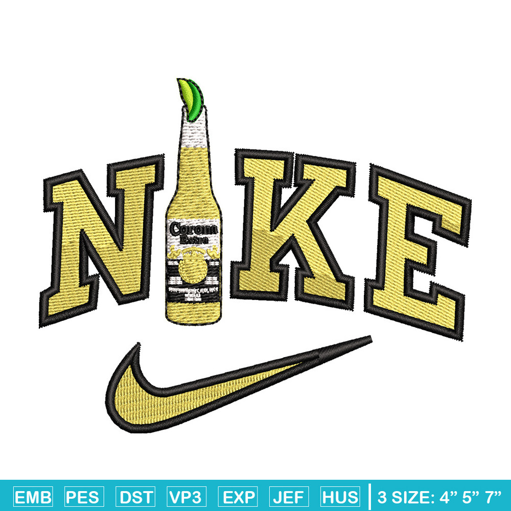 Corona x nike embroidery design, Nike embroidery, Embroidery file, Embroidery shirt, Emb design, Digital download.jpg