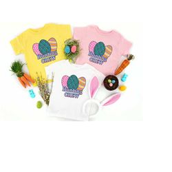 hunting crew shirt, easter crew shirt, easter eggs t-shirt, easter kids shirt, happy easter shirt, easter crew sweat