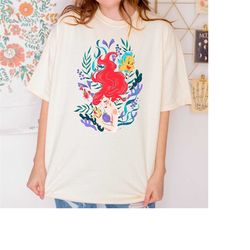 the little mermaid comfort colors shirt, princess ariel shirt, disney princess shirt, disney gift shirt, disney trip shi