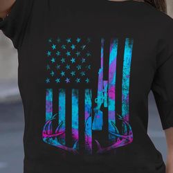 country girl deer hunting american flag shirt, women deer hunting t-shirt &8211 fsd1260d05