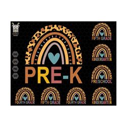 back to school svg bundle, boho rainbow svg, retro teacher svg, kindergarten svg, 1st day of school svg, school vibes sv