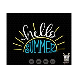 hello summer svg, beach svg, beach vibes svg, summer vibes svg, summer life svg, summer beach, sunshine svg, school out