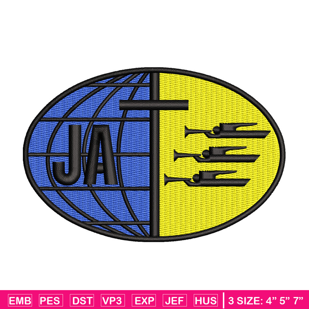 Ja logo embroidery design, Logo embroidery, Embroidery file, Embroidery shirt, Emb design, Digital download.jpg