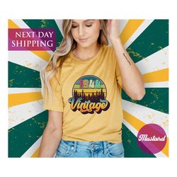 vintage 1944 birthday shirt, 79th birthday party, 79th birthday shirt, fabulous birthday shirt, personalized gift, custo