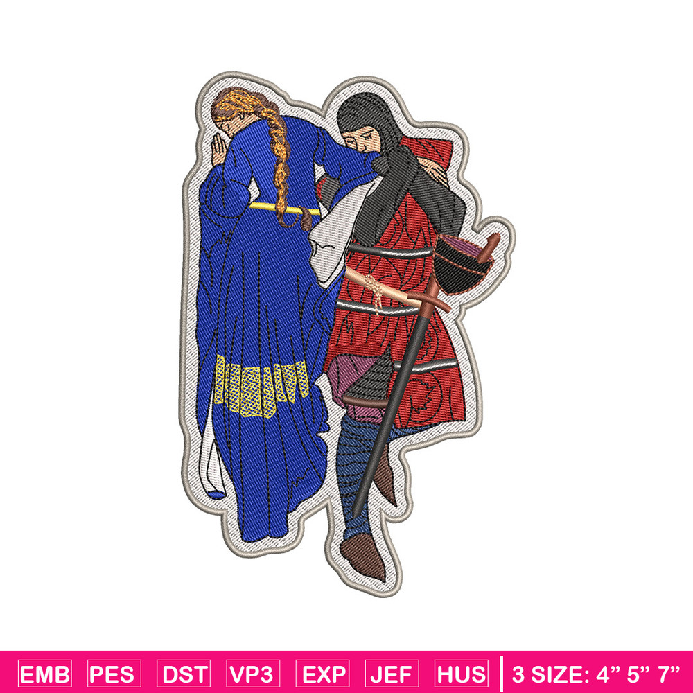 Lady and man embroidery design, Logo embroidery, Embroidery file, Embroidery shirt, Emb design, Digital download.jpg