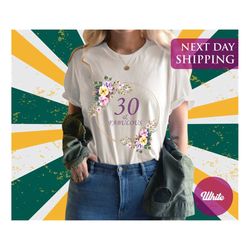 30 fabulous birthday shirt, 30th birthday party, 30th birthday shirt, fabulous birthday shirt, personalized gift, custom