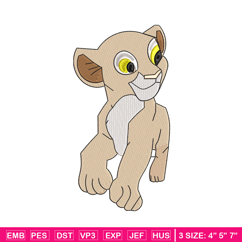Lion cartoon embroidery design, Lion king embroidery, Emb design, Embroidery shirt, Embroidery file, Digital download.jpg