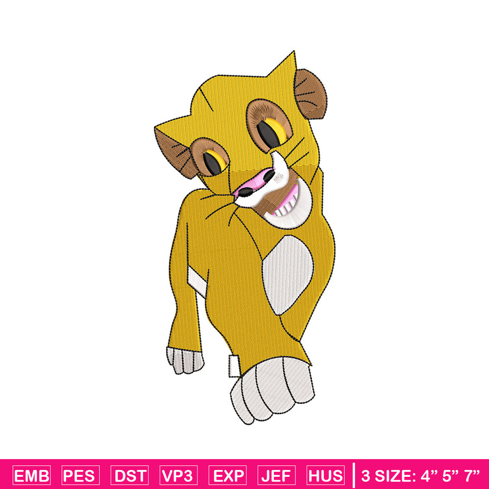 Lion child embroidery design, Lion king embroidery, Emb design, Embroidery shirt, Embroidery file, Digital download.jpg