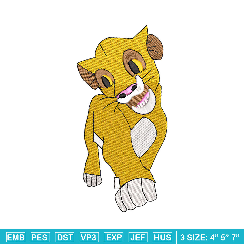 Lion child embroidery design, Lion king embroidery, Emb design, Embroidery shirt, Embroidery file, Digital download.jpg