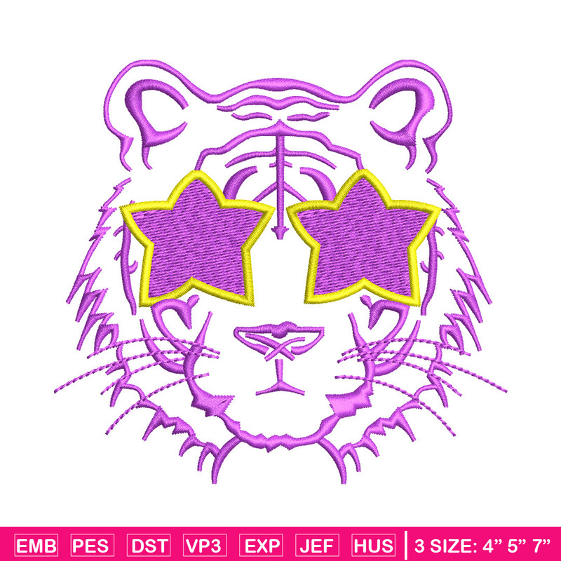 Lion face star embroidery design, Lion embroidery, Embroidery file, Embroidery shirt, Emb design, Digital download.jpg