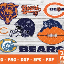 Chicago Bears Svg , Football Team Svg, Cricut, Digital Download ,Team Nfl Svg 15