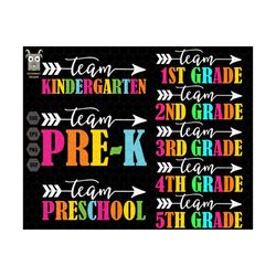 back to school svg bundle, team kindergarten svg, 1st day of school, back to school, teacherlife svg, teacher shirt, wel