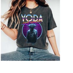 star wars yoda jedi master the ultimate retro 80's t-shirt, disney star wars shirt, disneyland matching family shirt, ma