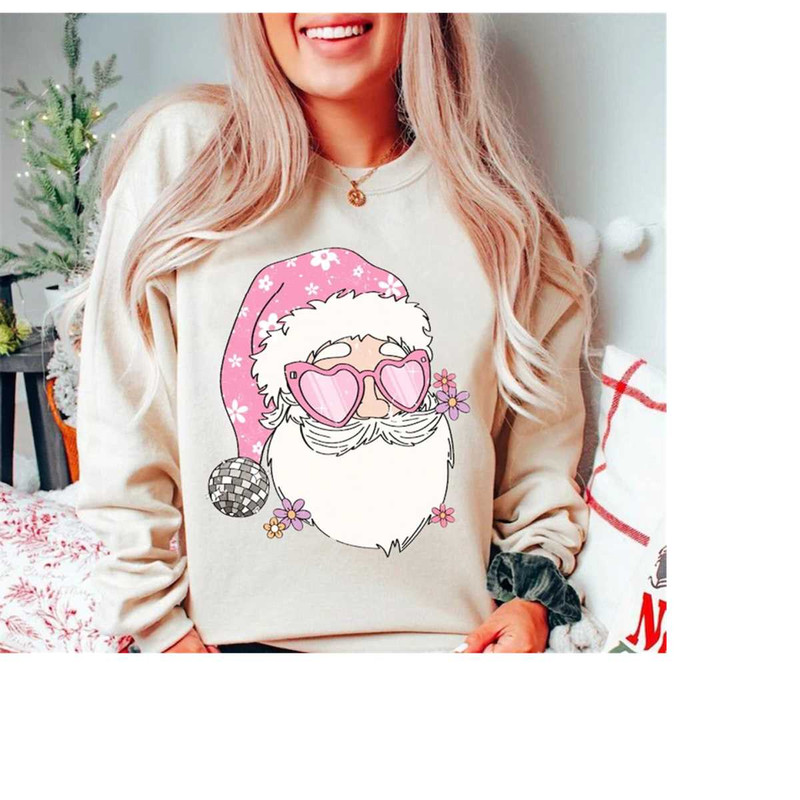 MR-710202310198-disco-santa-sweatshirt-pink-santa-sweatshirt-funny-santa-image-1.jpg