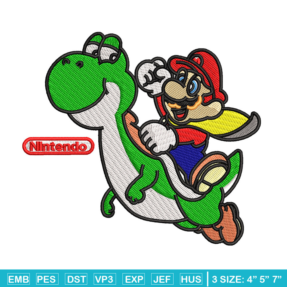 Mario dragon embroidery design, Mario embroidery, Embroidery file, Embroidery shirt, Emb design, Digital download.jpg