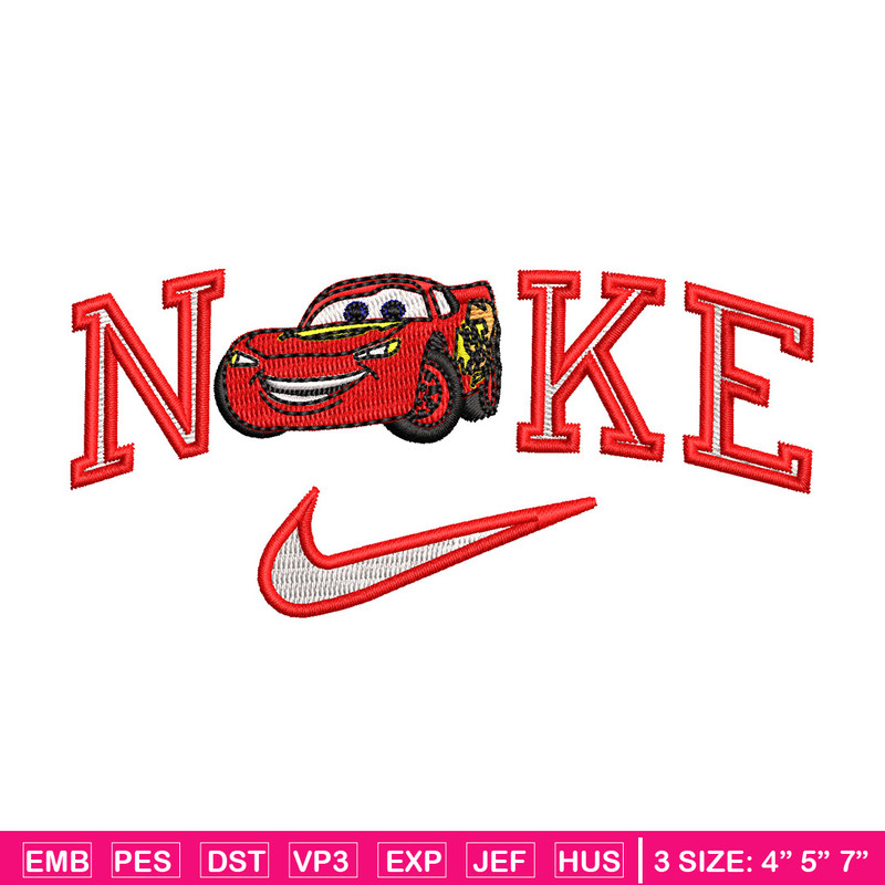 Mcqueen nike embroidery design, Mcqueen embroidery, Embroidery file, Embroidery shirt, Nike design,Digital download.jpg