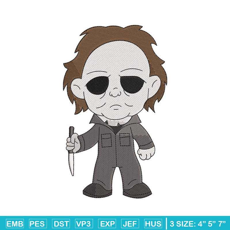 Michael Myers embroidery design, Horror embroidery, Embroidery file,Embroidery shirt, Emb design, Digital download.jpg