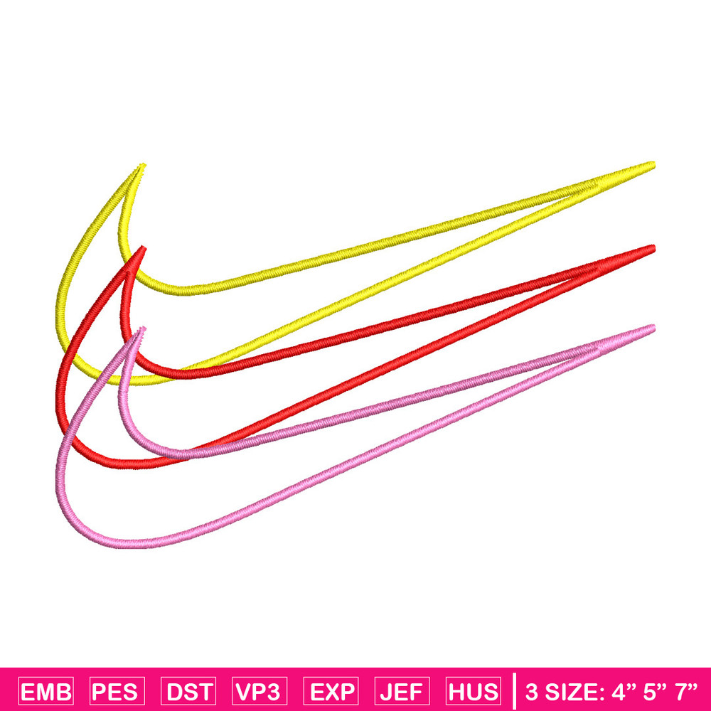 Nike 3 sign embroidery design, Logo embroidery, Nike design, Embroidery shirt, Embroidery file,Digital download.jpg