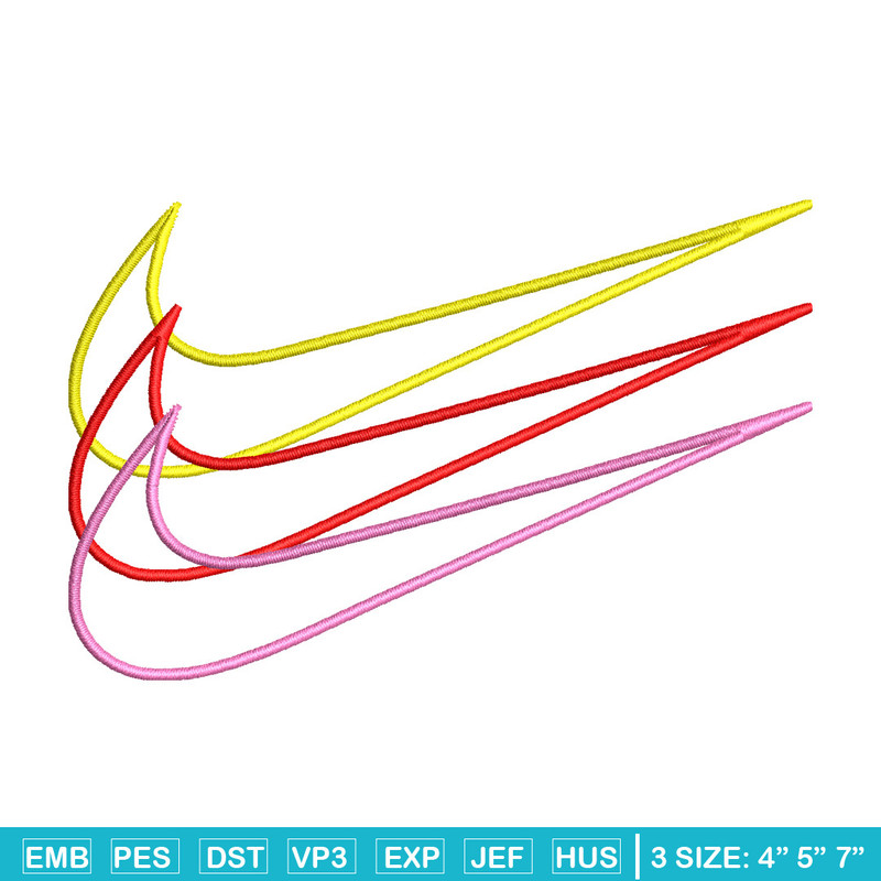 Nike 3 sign embroidery design, Logo embroidery, Nike design, Embroidery shirt, Embroidery file,Digital download.jpg