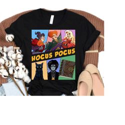disney hocus pocus characters retro shirt, it's just a bunch of hocus pocus shirt, sanderson sisters shirt, disney hallo