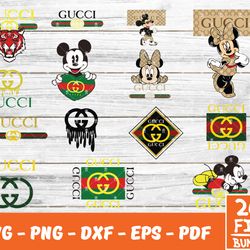 Gucci Svg, Mickey Gucci Svg, Disney Svg , Famous Logo Svg, Pattern Svg
