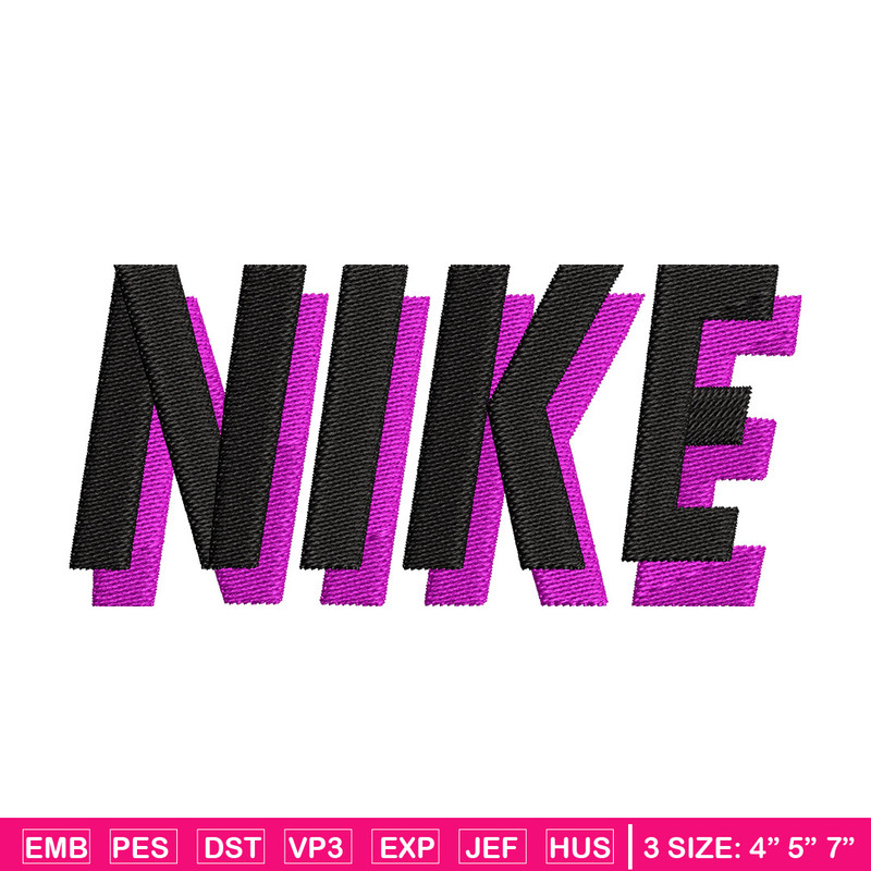 Nike black pink embroidery design, Nike embroidery, Nike design,Embroidery file,Embroidery shirt,Digital download.jpg
