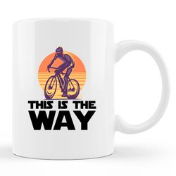 bicycling mug, bicycling gift, bicycle mug