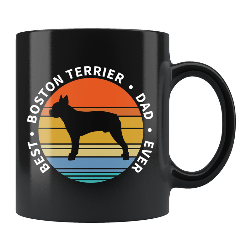Boston Terrier Dad Mug Boston Terrier Gift Boston Terrier Present Dog Mug Dog Owner Gift Boston Terrier Owner Dog Lover Mug Dog #d1449 - 1.jpg