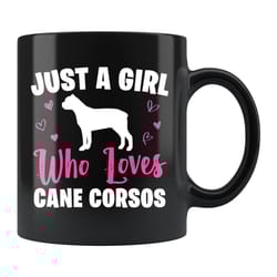cane corso girl mug, cane corso girl gift, cane corso mug