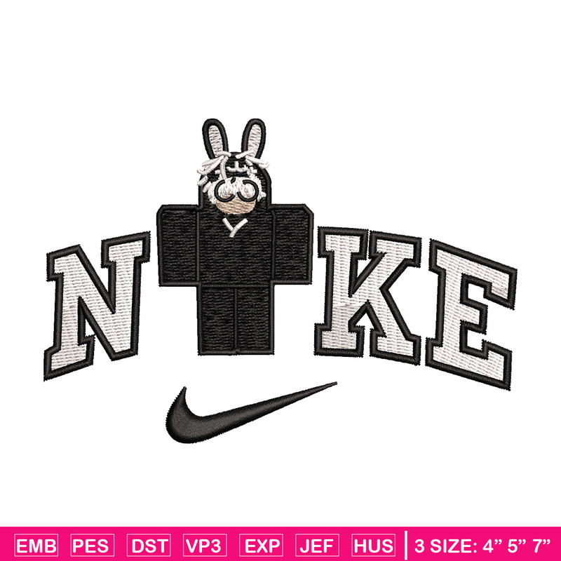 Nike bunny lego embroidery design, Bunny embroidery, Nike design, Embroidery shirt, Embroidery file, Digital download.jpg