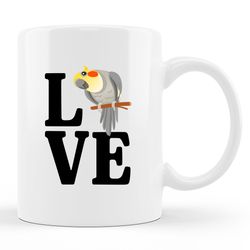 cockatiel lover mug,  cockatiel lover gift,  cockatiel parrot