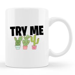 cute cacti mug, cute cacti gift, cactus mug