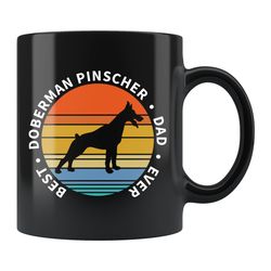 doberman dad coffee mug, doberman mug, doberman gift