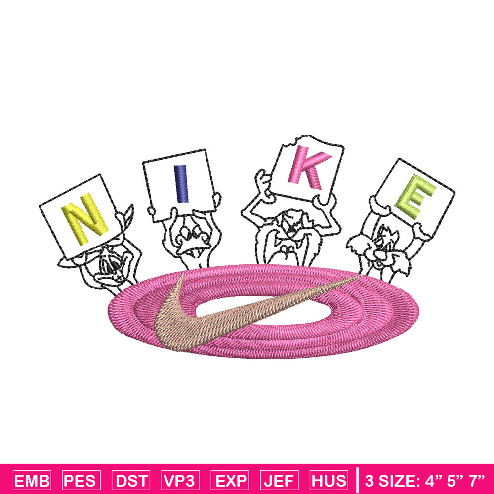 Nike cartoon embroidery design, Cartoon embroidery, Nike design, Embroidery shirt, Embroidery file, Digital download.jpg