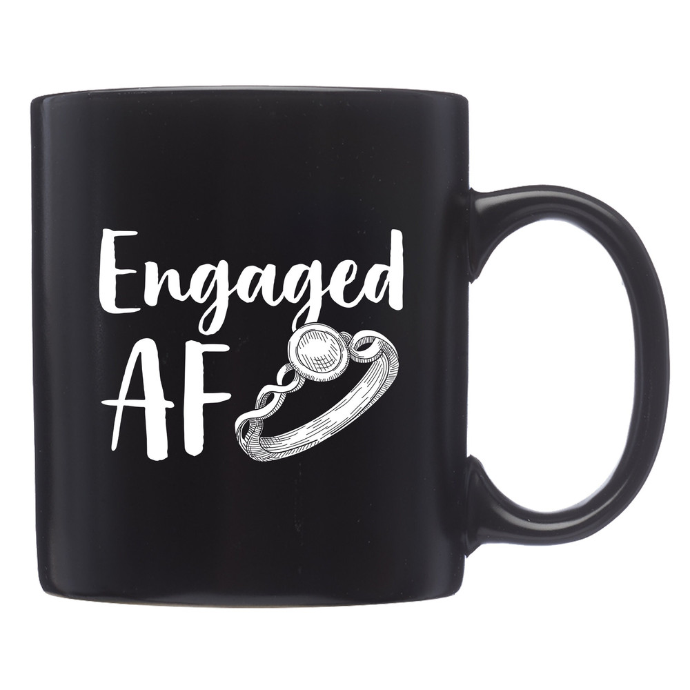Engaged Mug Engaged Gift Engagement Mug Engagement Gift Bridal Shower Gift Bachelorette Party Funny Bride Mug Fiance Mug - 1.jpg