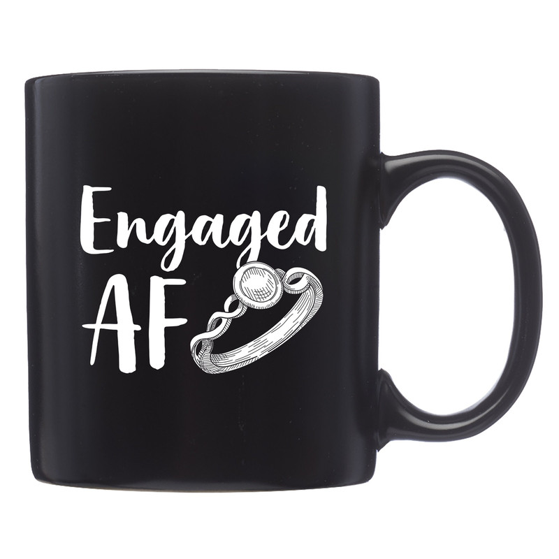 Engaged Mug Engaged Gift Engagement Mug Engagement Gift Bridal Shower Gift Bachelorette Party Funny Bride Mug Fiance Mug - 1.jpg