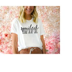 wife shirt, spoiled wife shirt, wifey sweatshirt, new bride sweatshirt, wifey hoodie