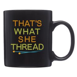 knitting mug, knitting gift, knitting gift