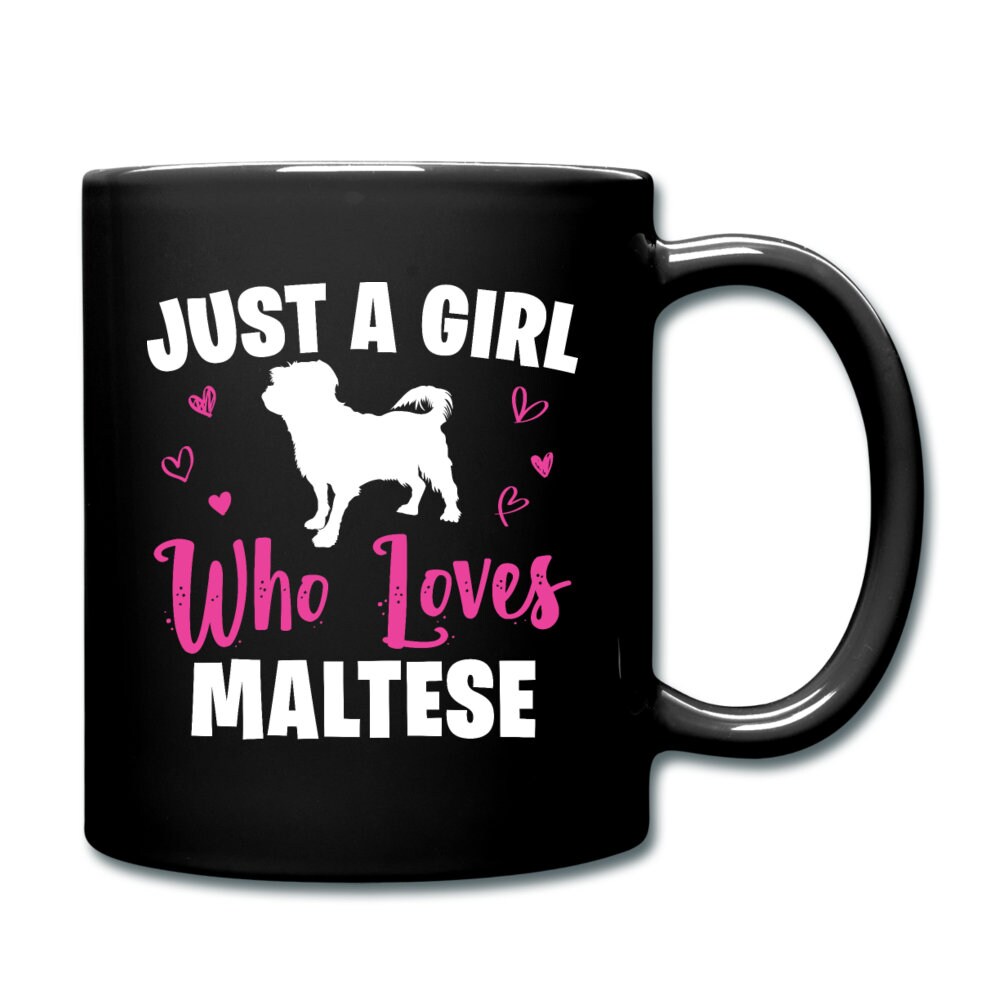 Maltese Girl Mug Maltese Girl Gift Maltese Mug Maltese Gift Dog Lover Mug Dog Mug Dog Girl Gift Maltese Coffee Mug - 1.jpg