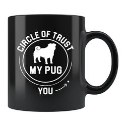 pug gift, pug mug, pug present