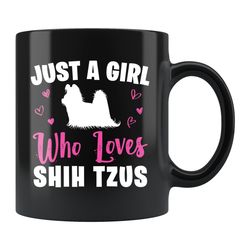 shih tzu girl mug,  shih tzu girl gift,  shih tzu mug
